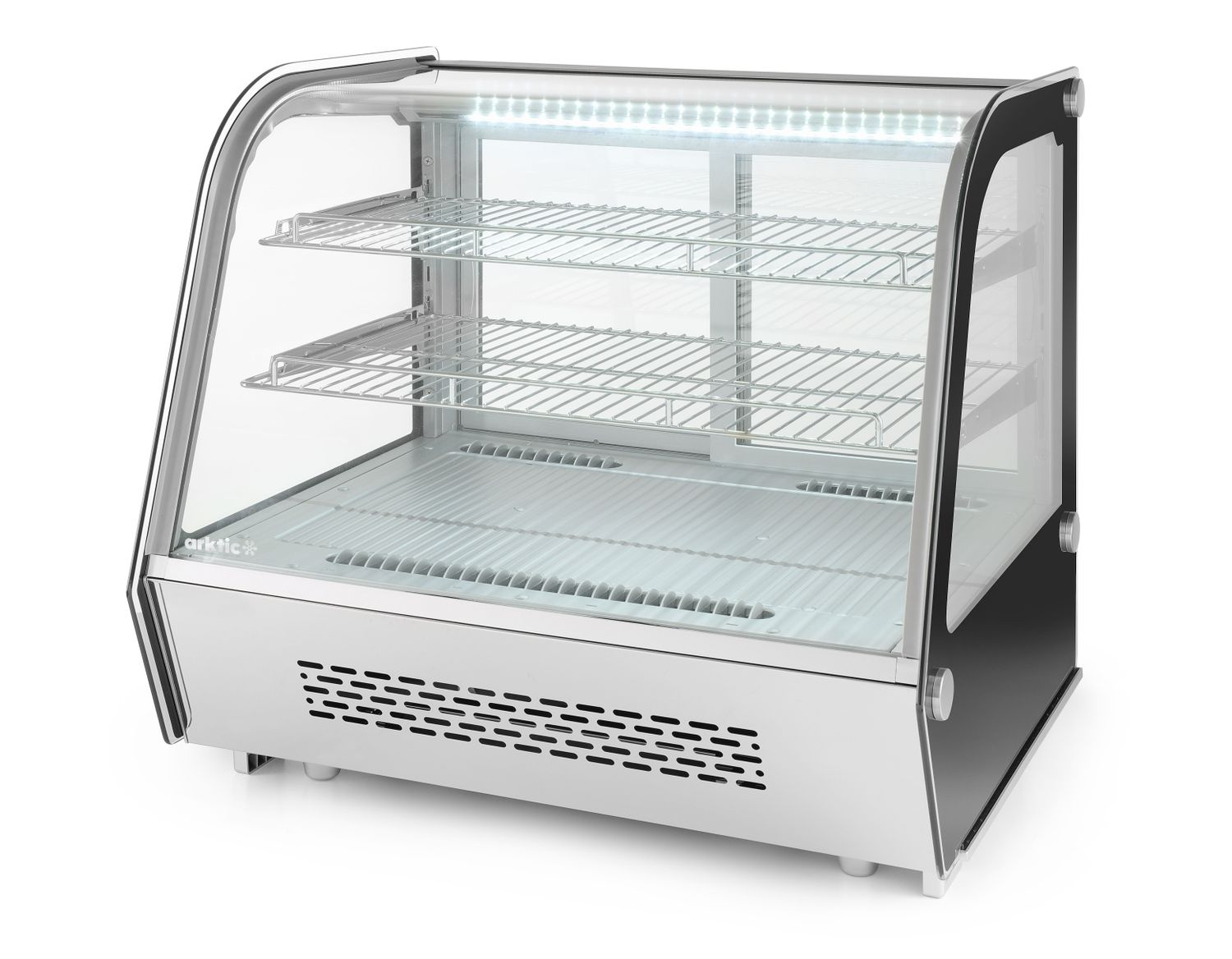 Hűtött bemutatóvitrin 120 l, LED, automatikus leolvasztás | HENDI 233702
