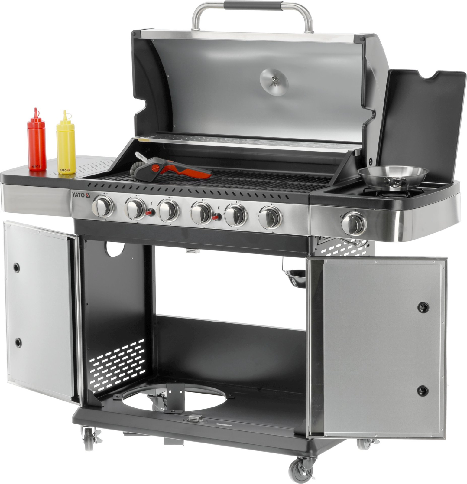 Kültéri gázgrill Zushi 6+1 | YATO YG-20004