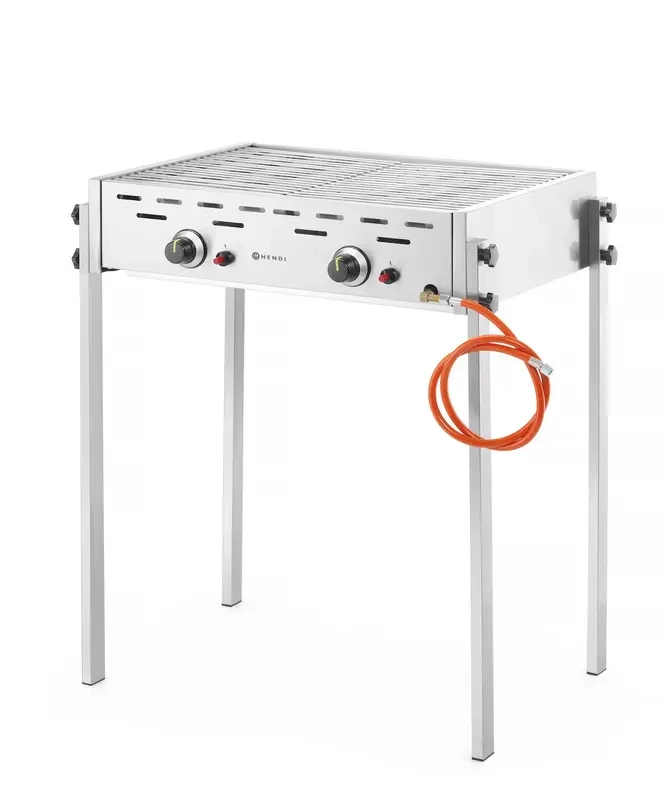 Gázgrill Roast-Master Pro, 11,6 kW, kétzónás | HENDI 148808