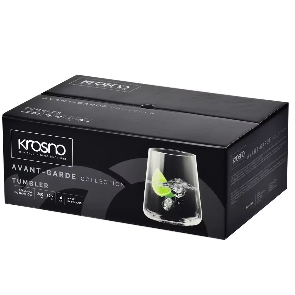 Poharak italokhoz alacsony, Avant-Garde 380 ml - 6 darabos készlet | KROSNO GLASS F68B042038002040