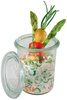 Kis befőttesüveg-készlet fedőkkel, 12 darab, 6x6x8 cm, 140 ml | APS 82314