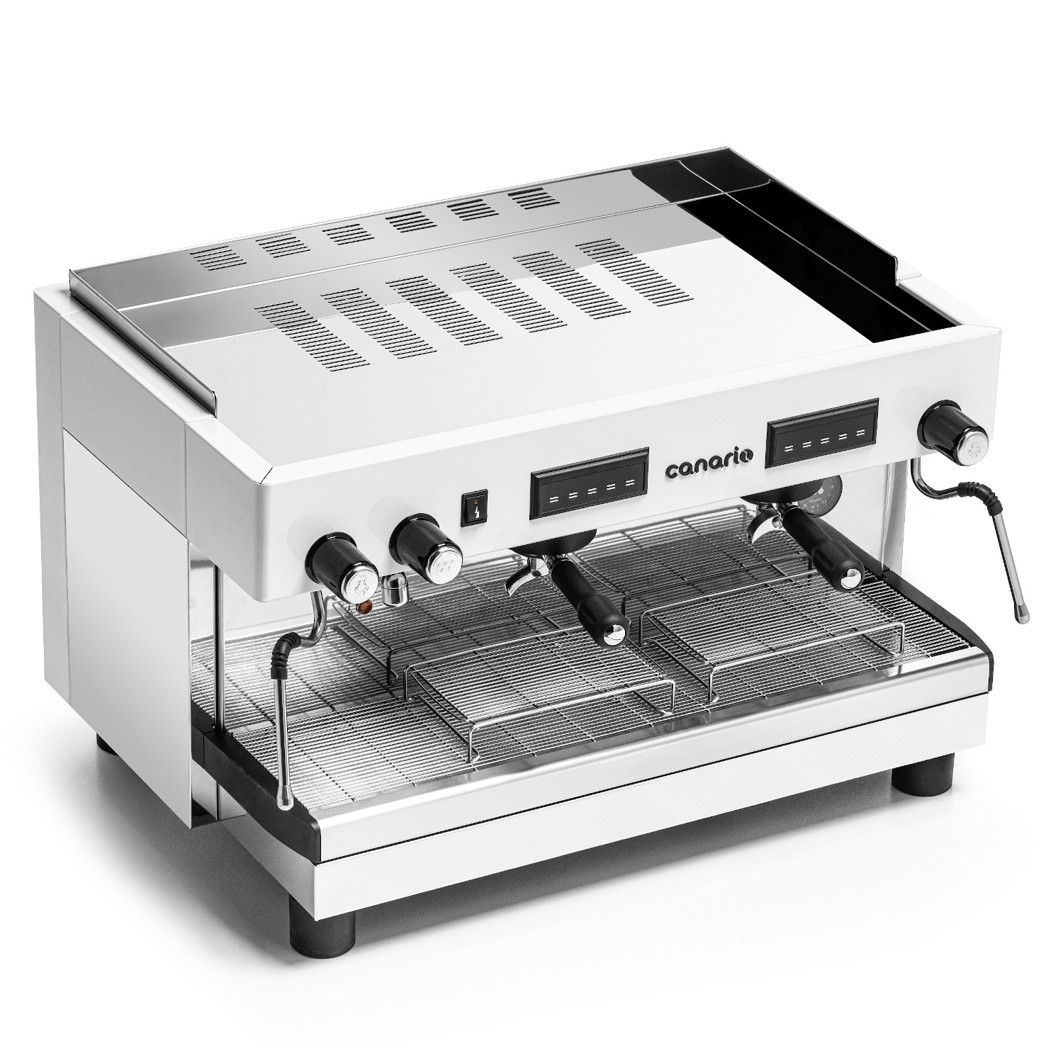 Kávéfőző gép 2 csoportos karos, fehér, 10,5 l, 4,5 kW, 230 V | CANARIO CAFE CC034