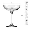 Pohár XNO COUPETTE 240 OPITC, 240 ml, 6 darabos készlet | KROSNO GLASS F57D492023001020