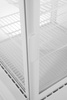 Hűtővitrin 58 l, fehér, LED, automatikus leolvasztás, 45,2x40,6x81,6 cm | HENDI 233610