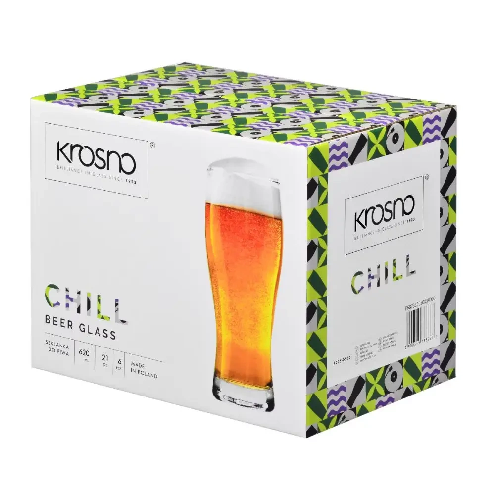 Poharak sörhöz Chill 500/620 ml, 6 darabos készlet | KROSNO GLASS F687335050039000