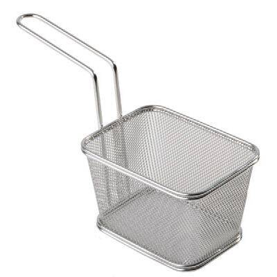 Acél finger food kosár Snackholder 13x10,5 cm | APS 40621