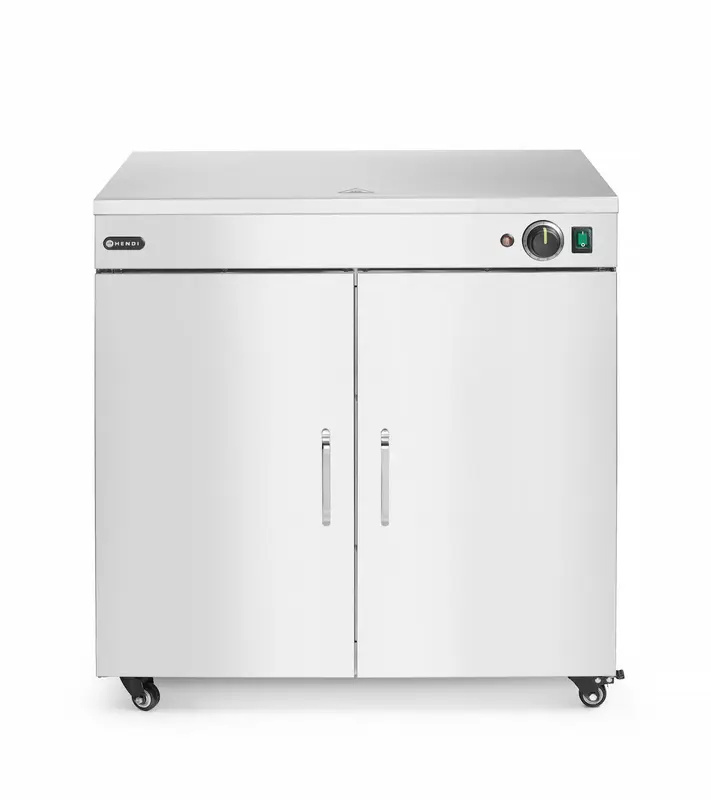 Tányérmelegítő dupla, 108 db, rozsdamentes acél, 0,8 kW | HENDI 250174