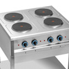 Elektromos vendéglátóipari tűzhely 4 főzőlappal, 10,4 kW | FORGAST FG09440