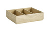 Betét fa dobozhoz GN 1/2, 2 darab, 24x10.5x6 cm, barna | APS 14022