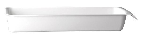 Tál CASCADE GN 2/4 melaminból, fehér, 53x16.2x7.5 cm, 3.65 l | APS 83961