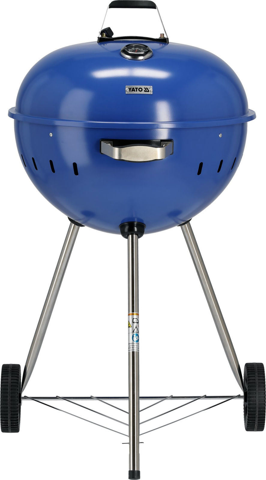 Grillsütő faszenes, kerek, átm. 54 cm, kék | YATO YG-20302