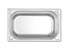 GN 1/4 edény 15 cm mély rozsdamentes acélból KITCHEN LINE | HENDI 806548