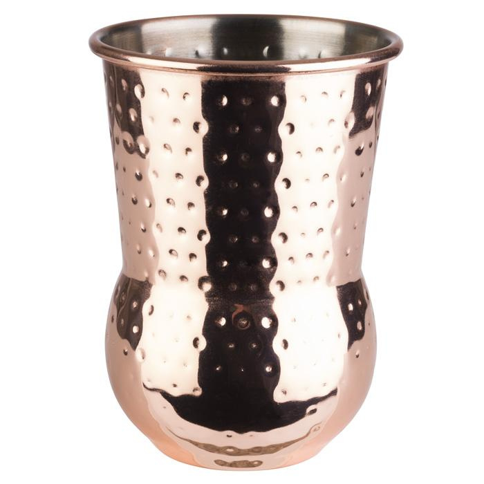 Bögre JULEP, kalapált réz színű, 8x11.5 cm, 400 ml | APS 93337