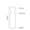 Üvegkancsó Lines parafadugóval, 750 ml | APS 10738