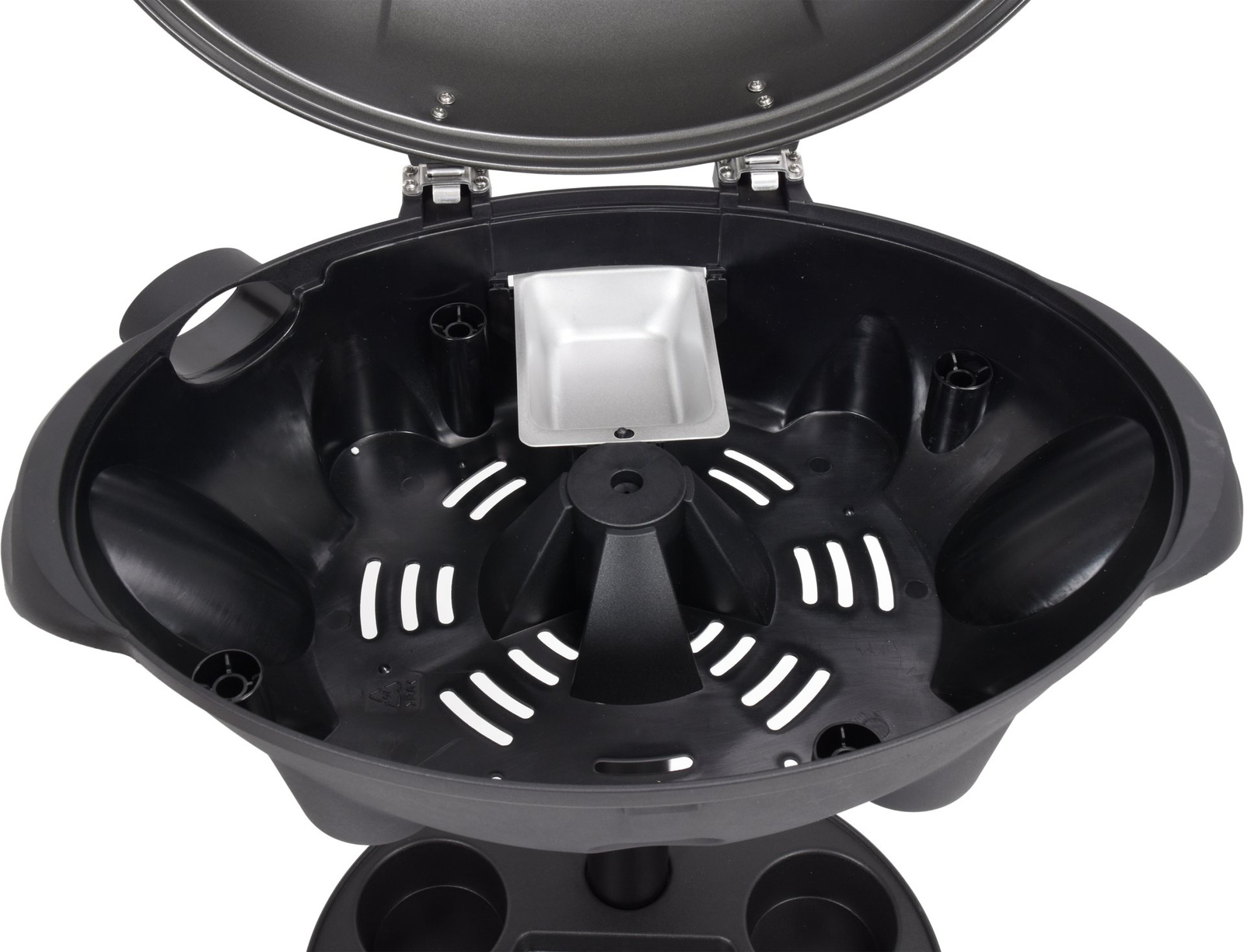 Elektromos álló grill 1/2 bordázott lappal, 2,4 kW | LUND 67420