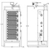 Gyros (kebab) elektromos, 50 kg, 9 kW, 6 fűtőzóna | POTIS E-3