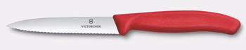 Zöldség- és gyümölcskés Swiss Classic, recés penge 10 cm, piros | VICTORINOX 6.7731.C1