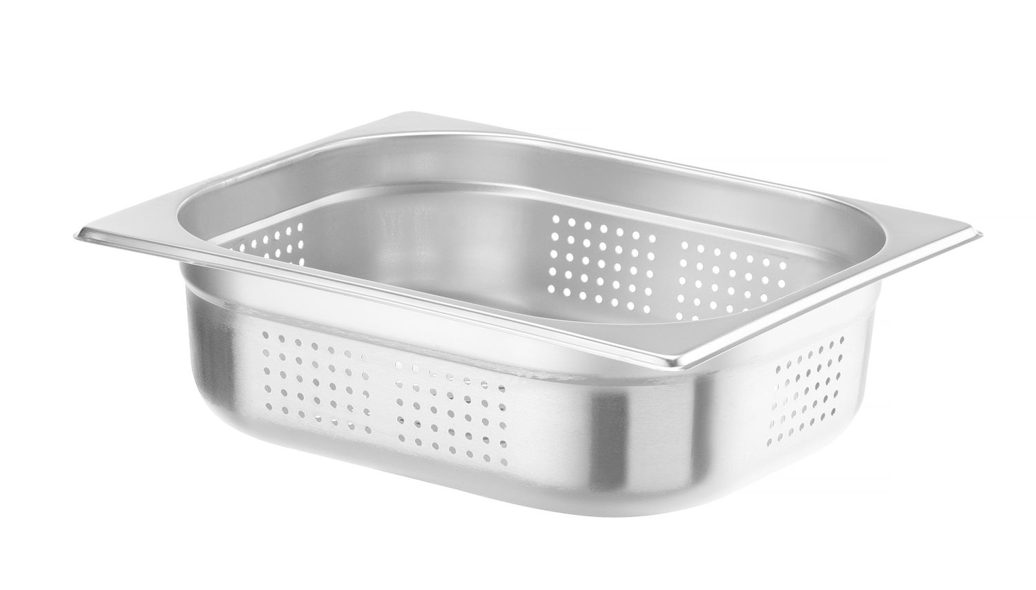 GN 1/2 edény, mélység 10 cm, rozsdamentes acélból, KITCHEN LINE, perforált | HENDI 807330