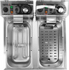 Elektromos olajsütő 2 kamrás 2x3,5 l | YATO YG-04620