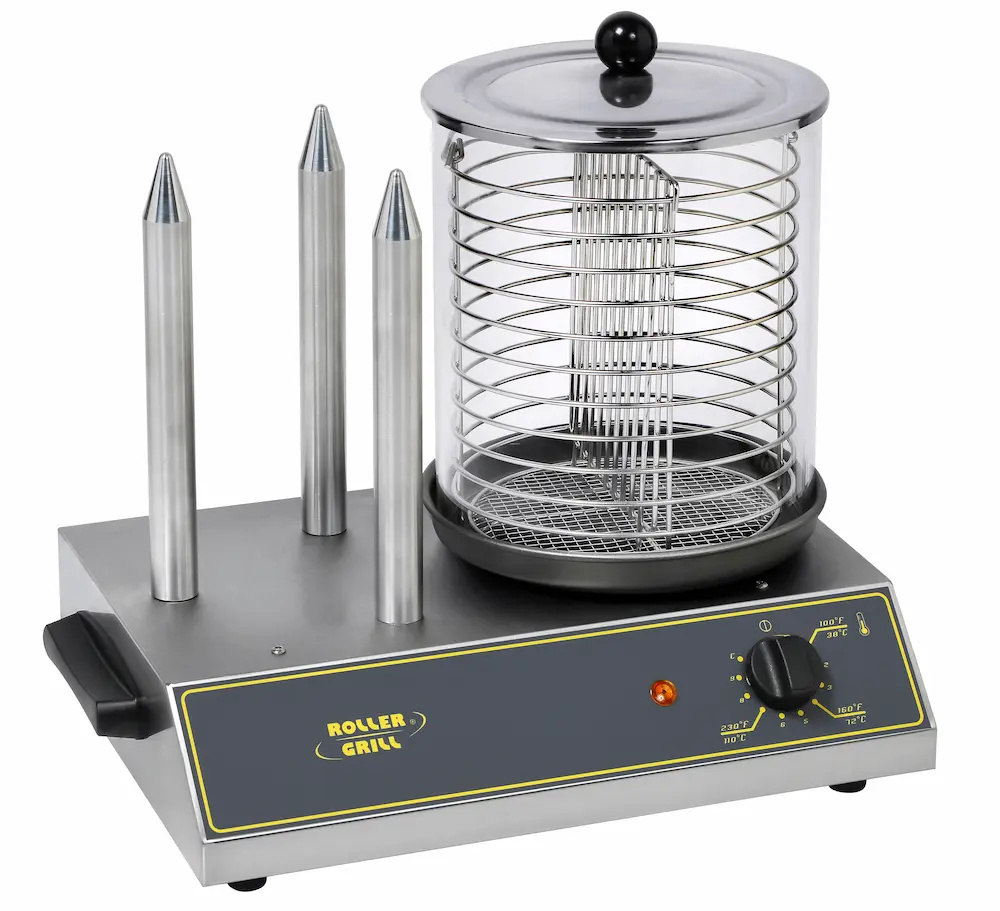 Hot-dog készítő készülék, 3 tüske, 0.65 kW | ROLLER GRILL CS 3 E