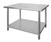 Központi munkasztal polccal, csavarozott, 100x60x85 cm | HENDI 812440