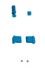 Szabadon álló 4 polcos állvány mélység 40 cm 5PD-44+4P-134+12P-144 | ALUSHELF 40206