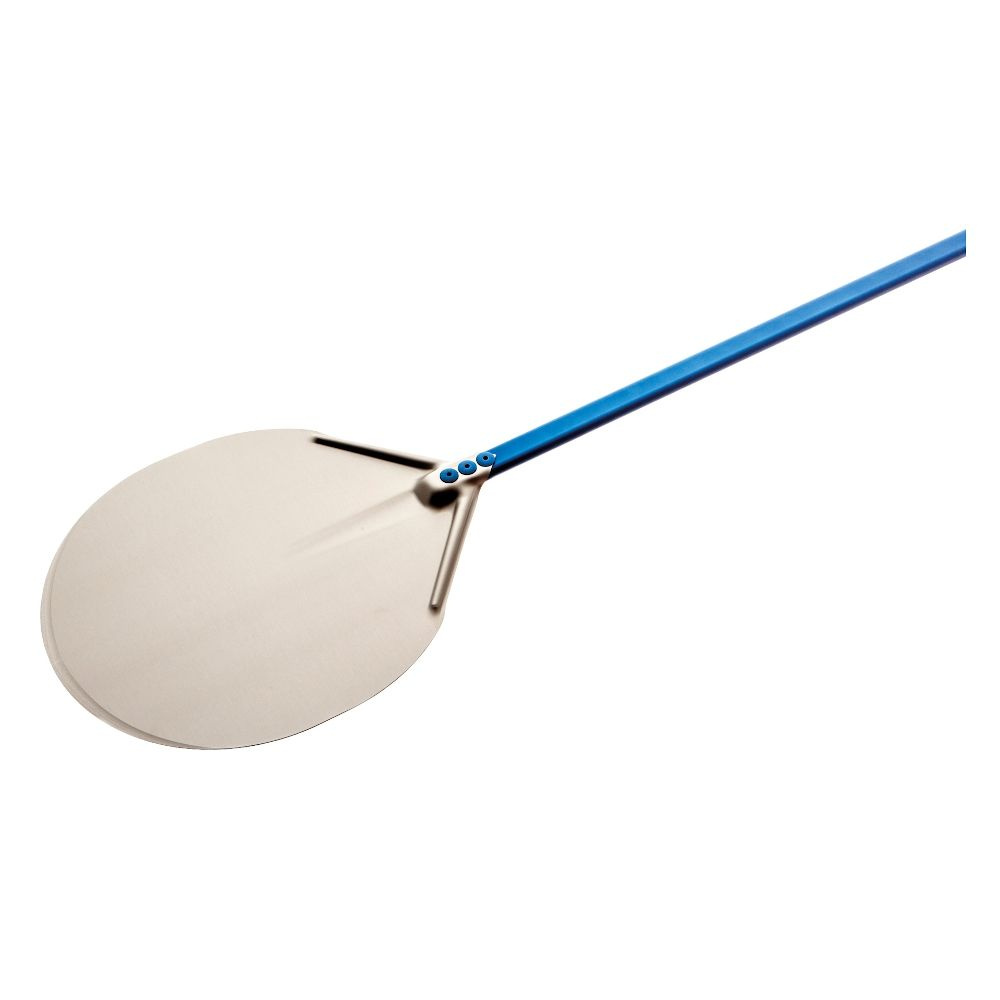 Lapát pizzahez kerek, eloxált alumíniumból, nyél hossza 180 cm | GI.METAL A-32X/180