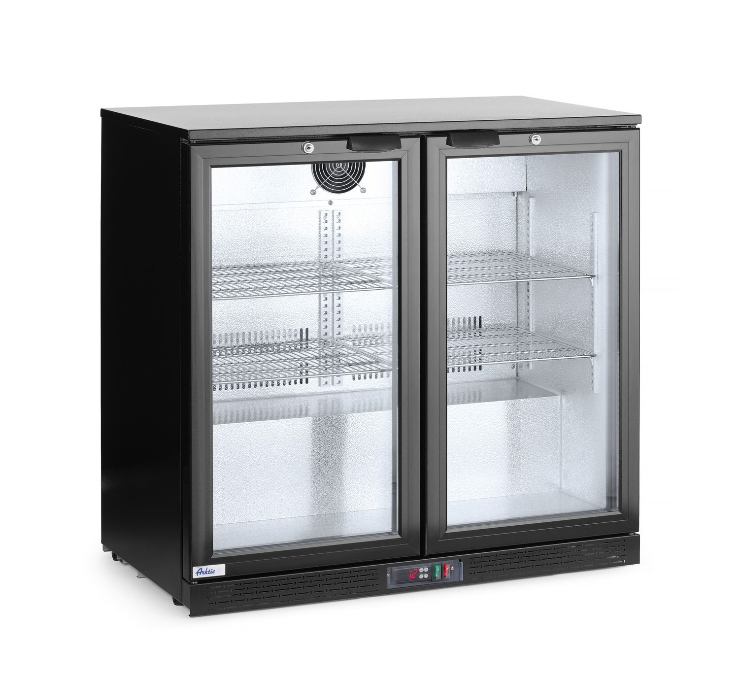 Italhűtő italokhoz 228 l, alumínium, fekete, 2–10°C | HENDI 235829