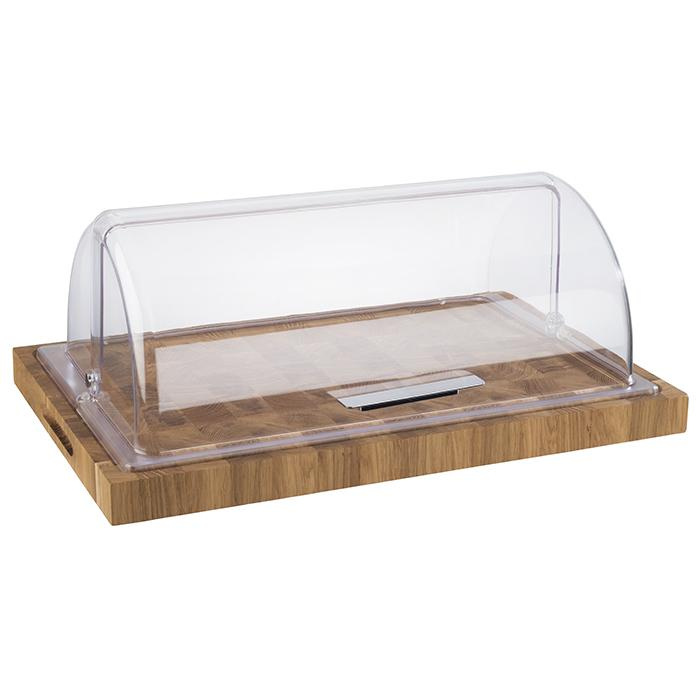 Tálalódeszka OKLA tölgyfából, barna, 58x37.5x4.5 cm | APS 806