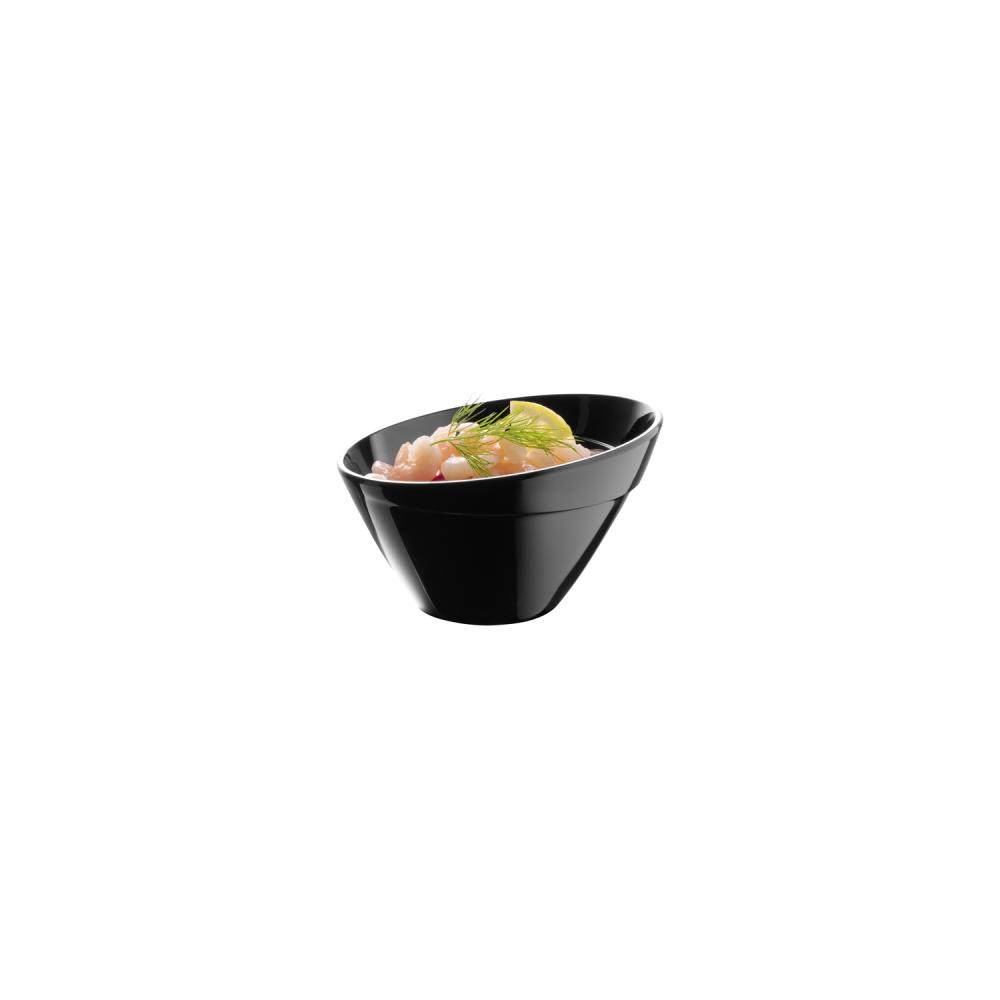Melamin BALANCE tál, fekete, 14,5x9 cm, 400 ml | APS 85040