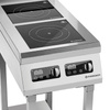 Indukciós tűzhely 2 főzőzónával, állvánnyal, 2x3,5 kW, 400 V | FORGAST FG09036