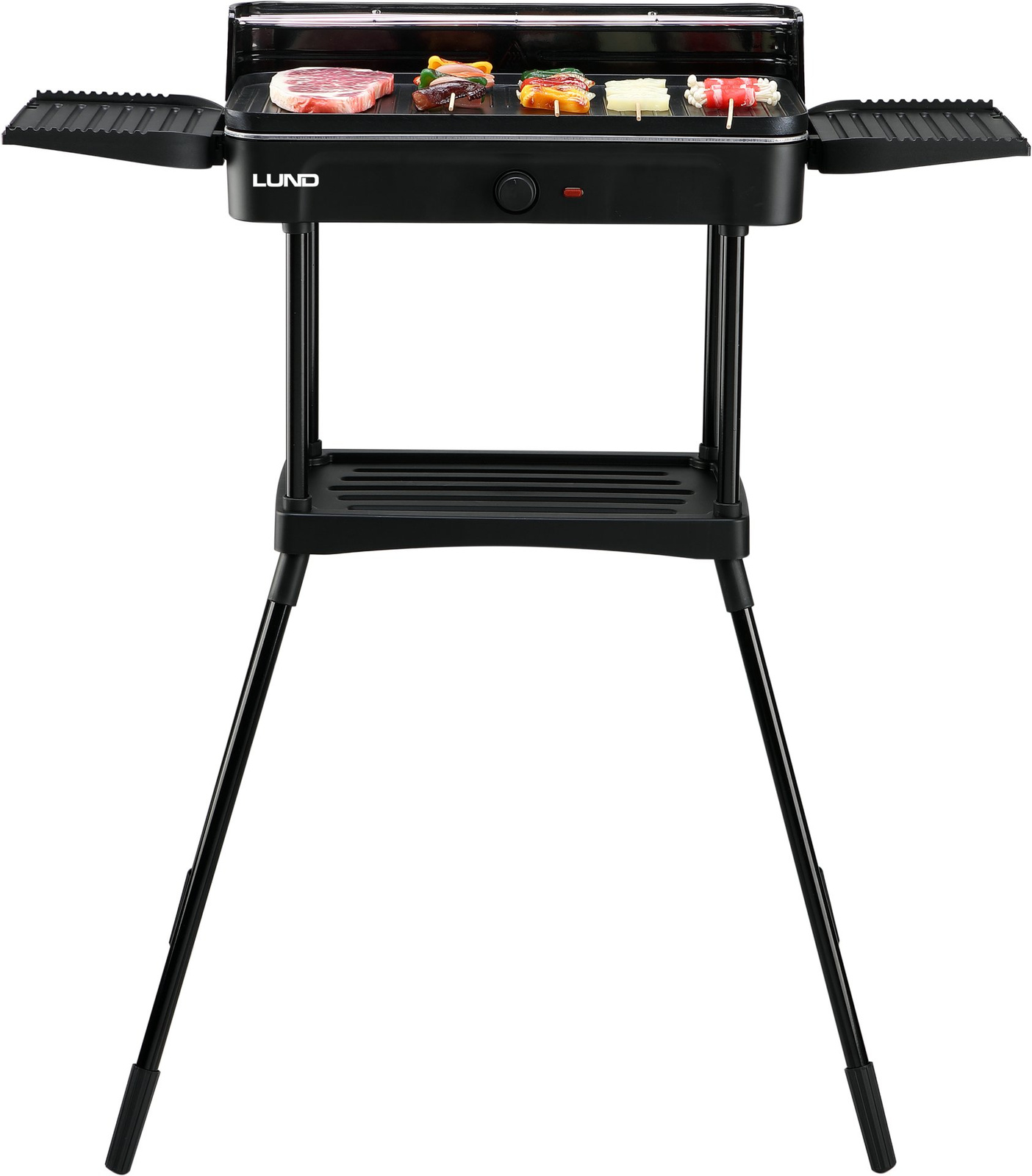Elektromos álló grill bordázott sütőlappal, 2,2 kW | LUND 67424