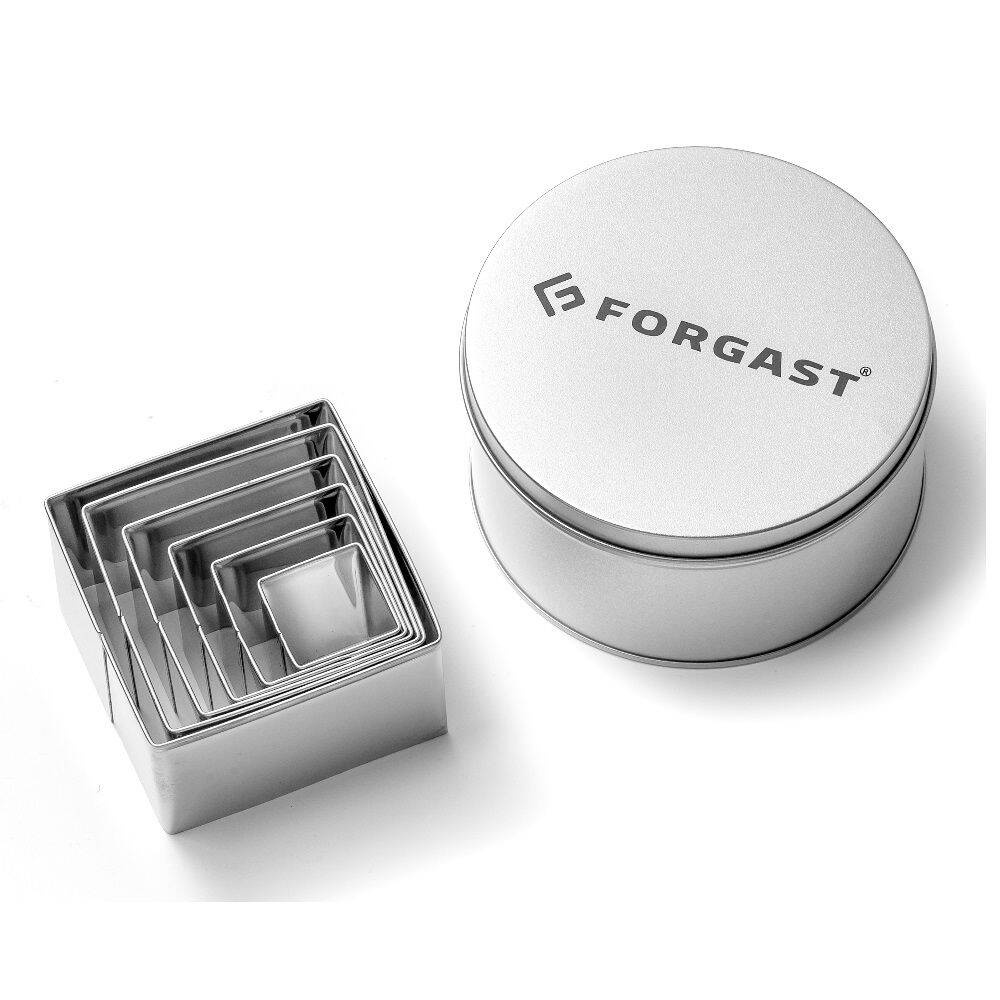 Kiszúróforma készlet - négyzet - 6 darabos készlet | FORGAST FG11015