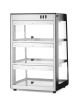 Változtatható fűtött vitrin, fekete, 230V/500 W, 120 l | HENDI 273760