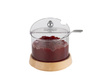 Alacsony hűtőtál fa alappal TOP FRESH betéttel és fedéllel, 14x11.5 cm | APS 11813