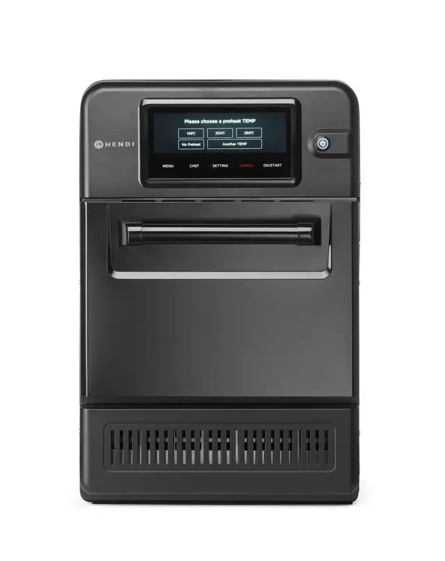 Konvekciós-mikrohullámú sütő CombiTurbo, 18 L, fekete, 230V/3000 W | HENDI 281277