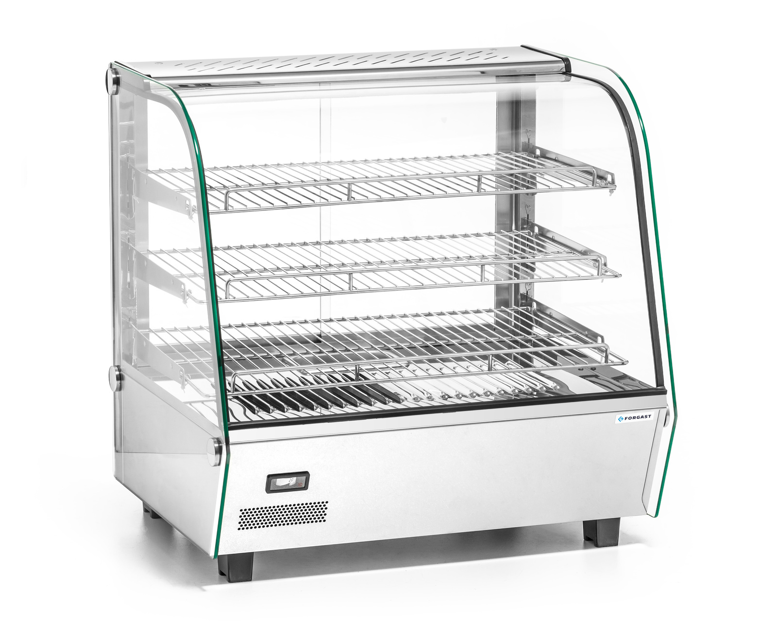 Melegített üvegkivitelű bemutató vitrin 120 l, 1.1 kW | FORGAST FG09642