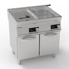 Elektromos 2 medencés olajsütő állvánnyal - kapac. 2x17 l | TECNOINOX 716129