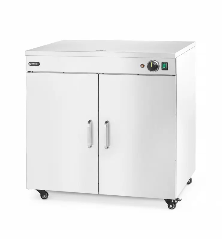 Tányérmelegítő dupla, 108 db, rozsdamentes acél, 0,8 kW | HENDI 250174