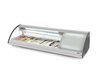 Sushi hűtővitrin, 63 l, LED, 3-7°C, 130,7x45x33 cm | HENDI 233757