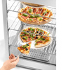 Pizza melegentartó vitrin, 3 szintes, 97 l, 0.8 kW | FORGAST FG09603