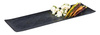 Tálca GN 2/4 DARK WAVE, melaminból, fekete, 53x16,2x2 cm | APS 84903