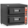 Pizzasütő 2 kamrás, 8x30 cm, 8,4 kW, 400 V | FORGAST FG09551