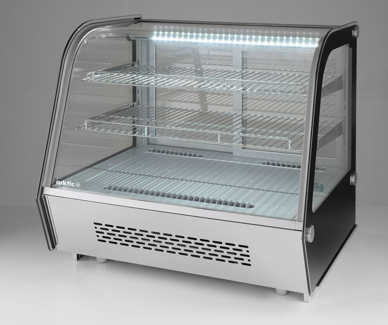 Hűtött bemutatóvitrin 120 l, LED, automatikus leolvasztás | HENDI 233702