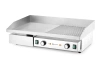 Elektromos grillezőlap Kitchen Line, 1/2 sima, 1/2 bordázott bordázott, 4,4 kW, 400 V | HENDI 154991