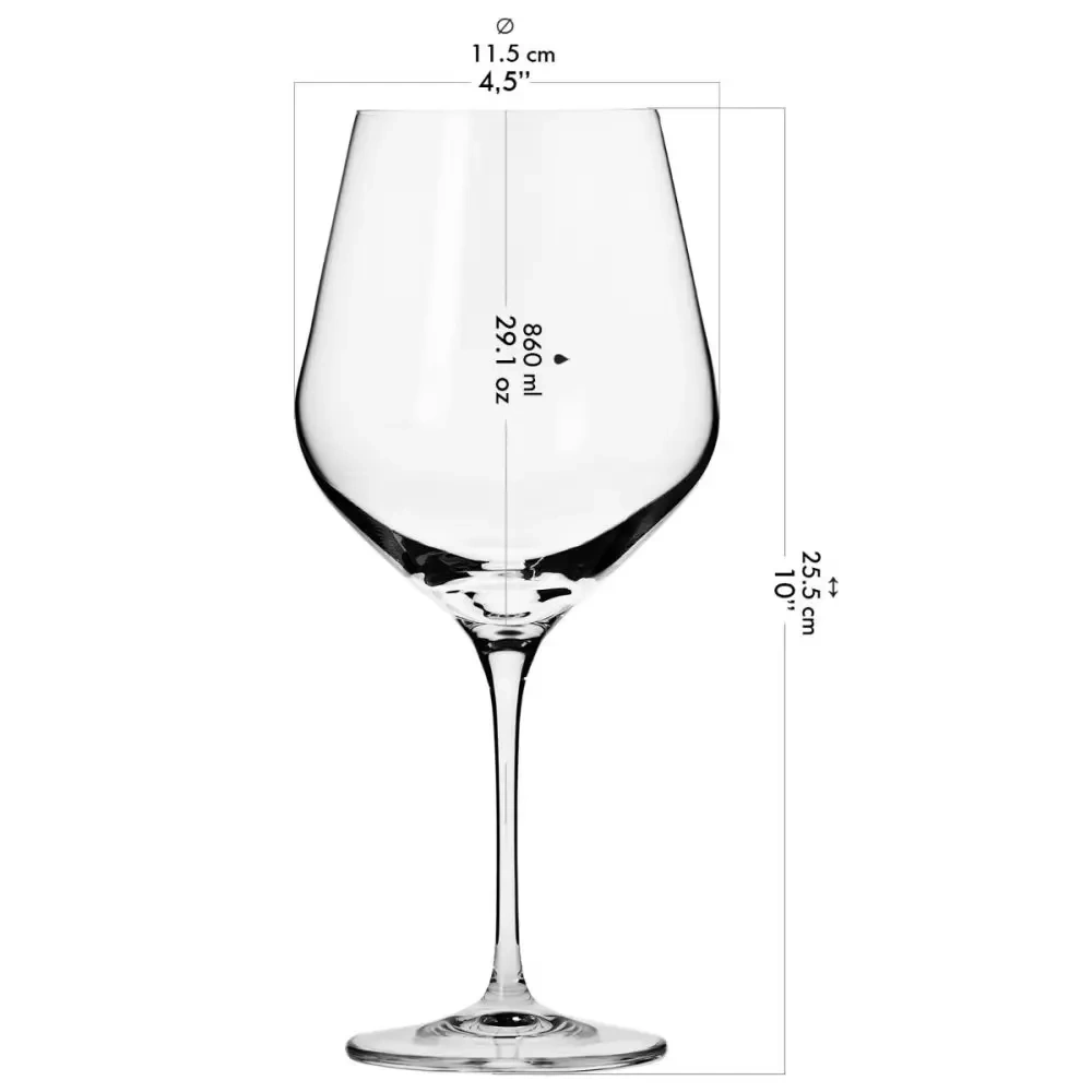 Vörösboros poharak Burgund Splendour, 900 ml - 6 darabos készlet | KROSNO GLASS F578187086010120