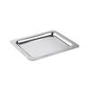 Tálca FPROFI LINE, polírozott, rozsdamentes acélból, 32.5x26.5x2 cm | APS 12100