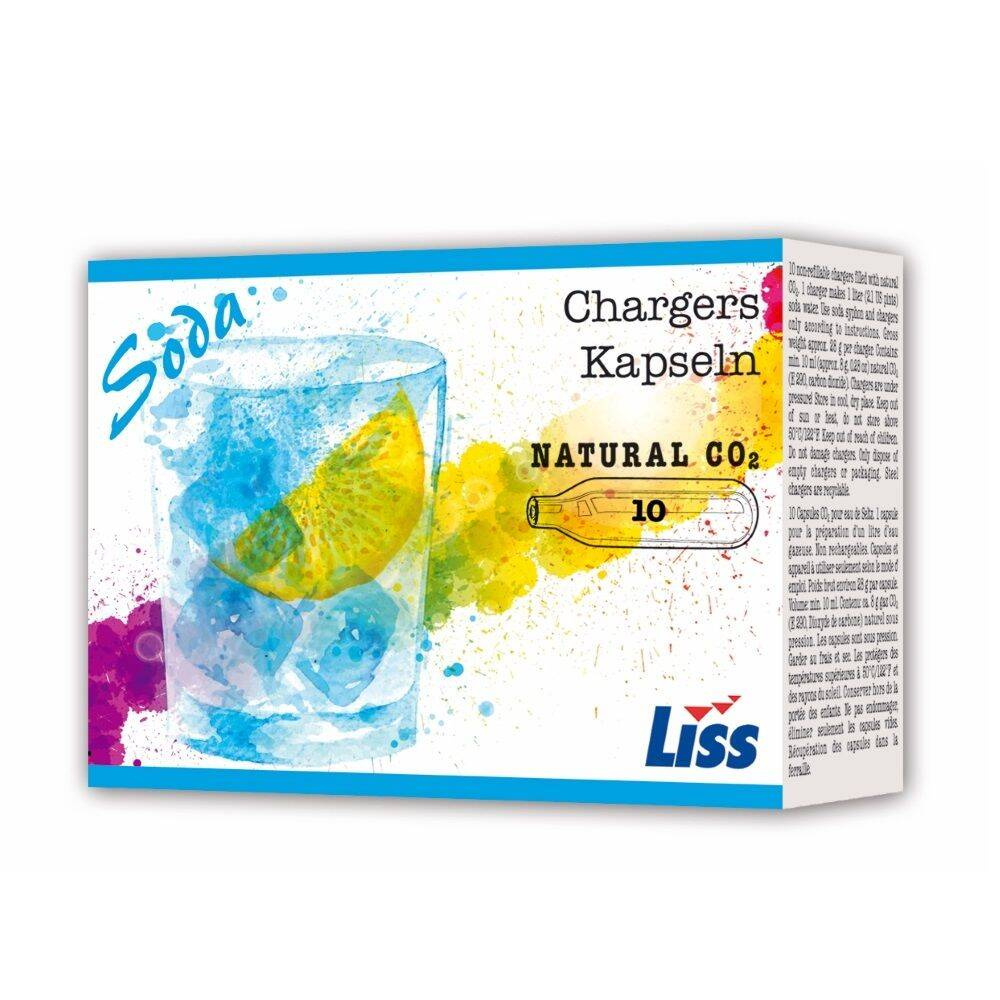 Patronok szódavíz-szifonhoz (3x10 db) | LISS 8 g CO2x30