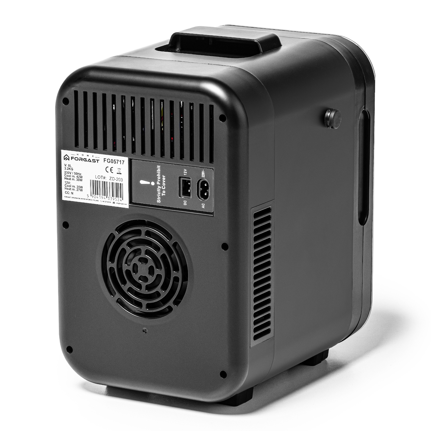 Termoelektromos mini hűtőszekrény, 8 l 12 V/230 V — hűtés és melegítés | FORGAST HOME FG05717