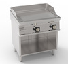 Gázüzemű bordázott grillezőlap nyitott állványon 74,8x56,4 cm | TECNOINOX 713183